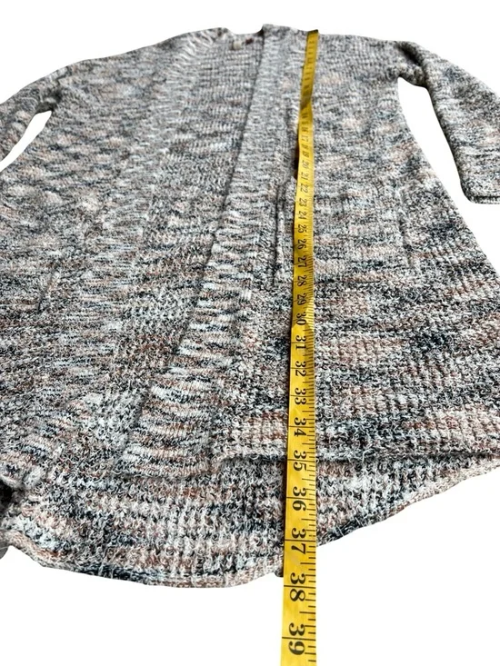 Anthropologie Pilcro Padma Space-Dyed Long-Line Knit Cardigan Boho Sweater Sz S - Picture 10 of 12